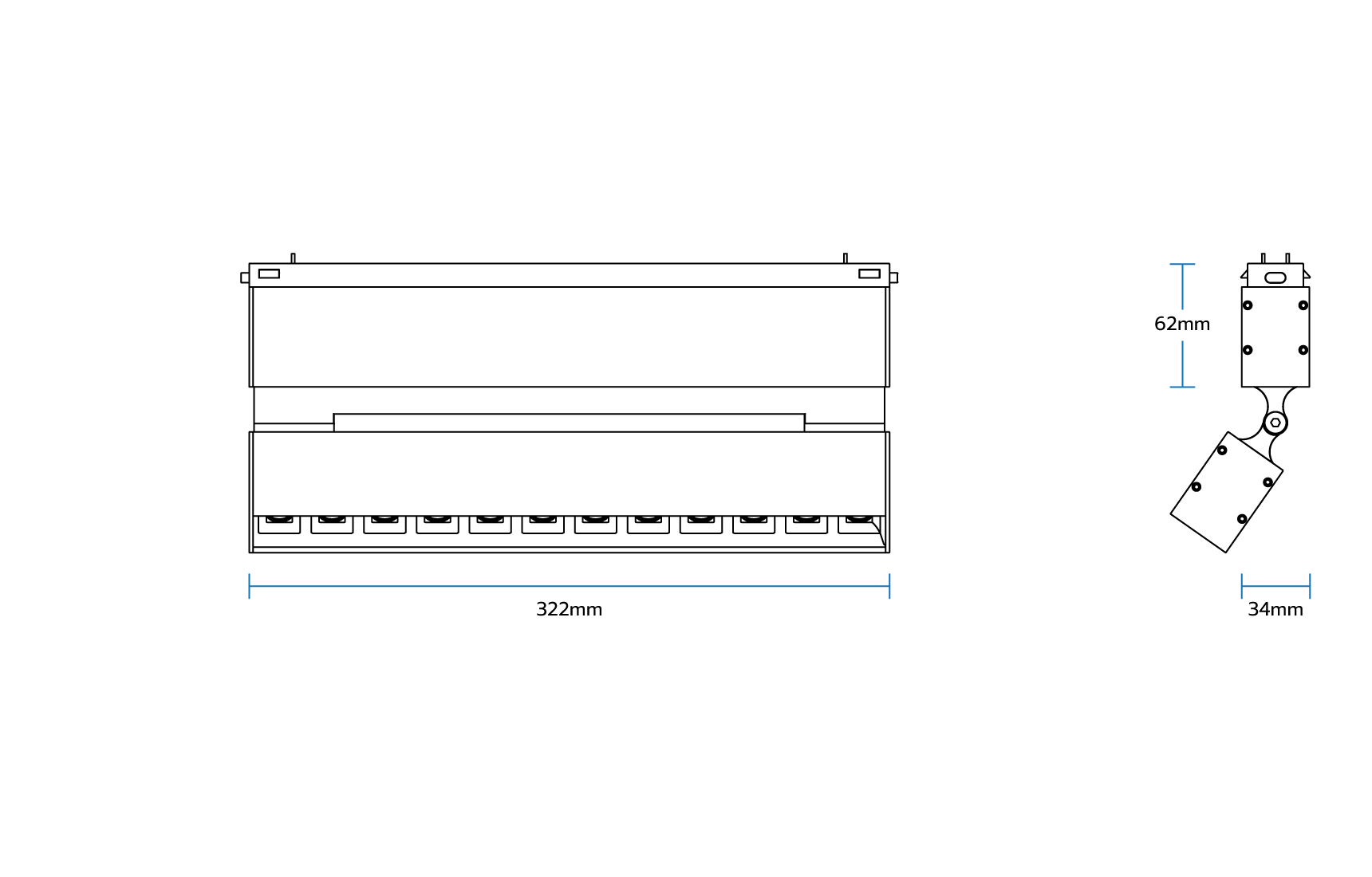 Delecto Magnetic Linear LED Fixture