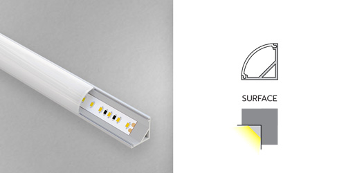 Diffused LED Strip Aluminium Mounting Profile