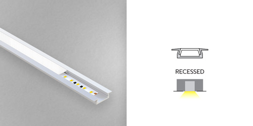 Diffused LED Strip Aluminium Mounting Profile