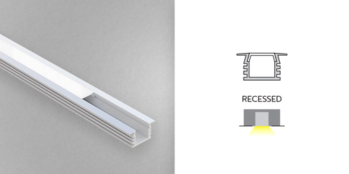 Diffused LED Strip Aluminium Mounting Profile