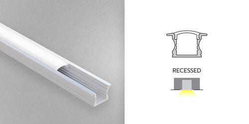 Diffused LED Strip Aluminium Mounting Profile